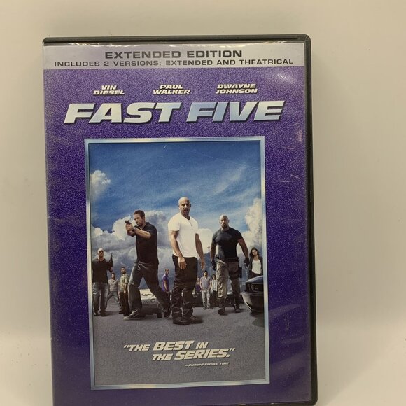 Fast Five Widescreen Rated/Not Rated Versions Unrated DVD Universal Vin Diesel - Picture 1 of 4
